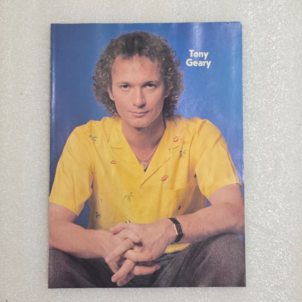 Tony Geary Michael Damian Vintage 80s Double Sided Color Poster 8x10 Clipping
